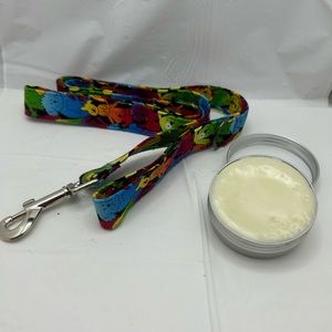 Handmade Fun Whimsical Dog Puppy Leash & Paw/Skin Solid Loton